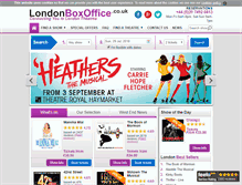 Tablet Screenshot of londonboxoffice.co.uk